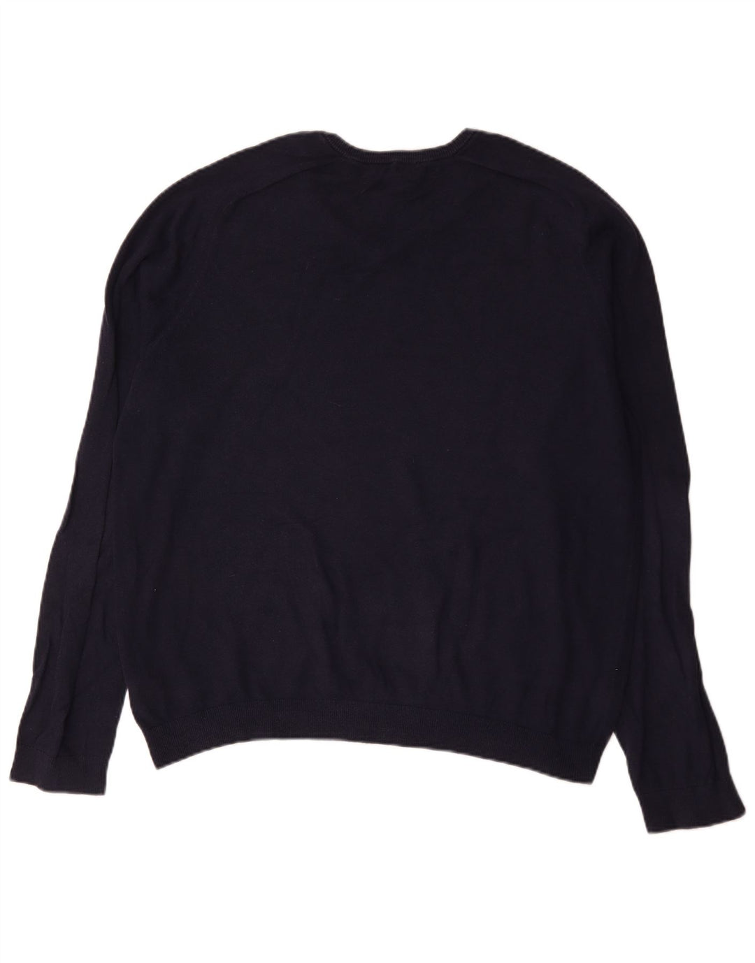 Gap Maglione da uomo con scollo a V XL in cotone blu navy