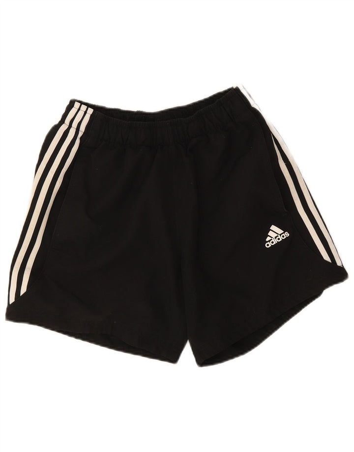 Pantaloncini sportivi Adidas da uomo piccoli in poliestere nero