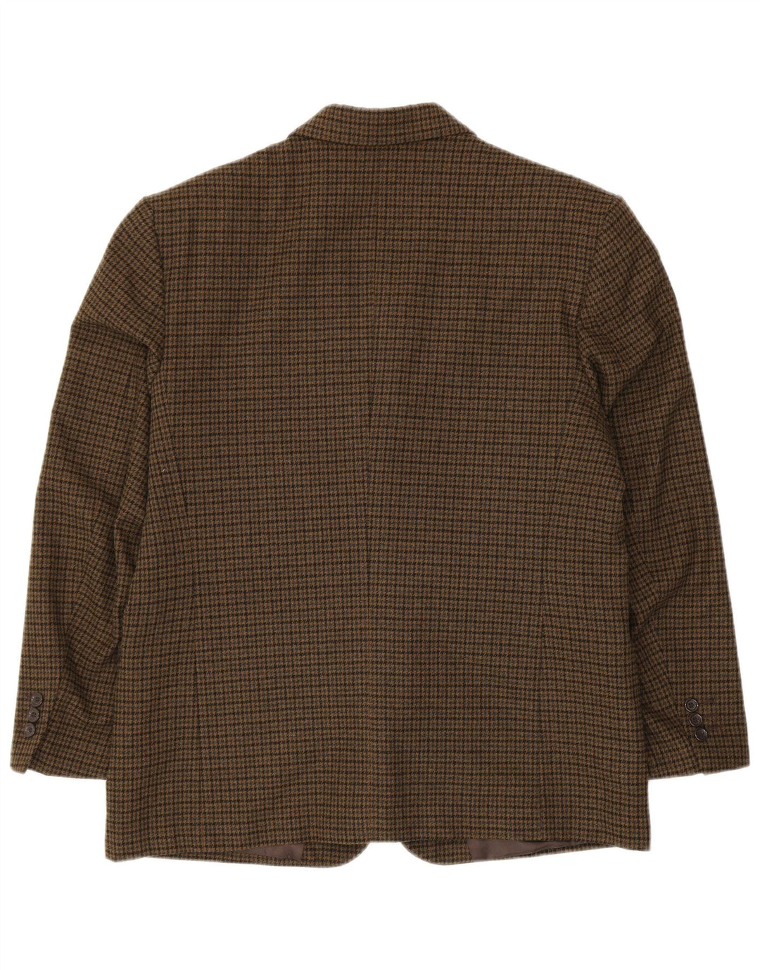 Giacca blazer da uomo PETRELLI IT 51 grande pied de poule kaki in lana vergine