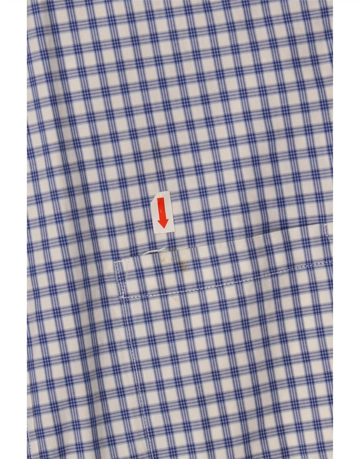 Camicia da uomo J. CREW XL in cotone a quadri blu