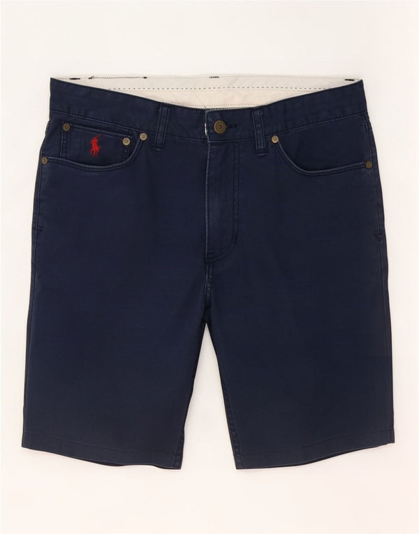 Pantaloncini casual da uomo Polo Ralph Lauren medi W32 cotone blu navy