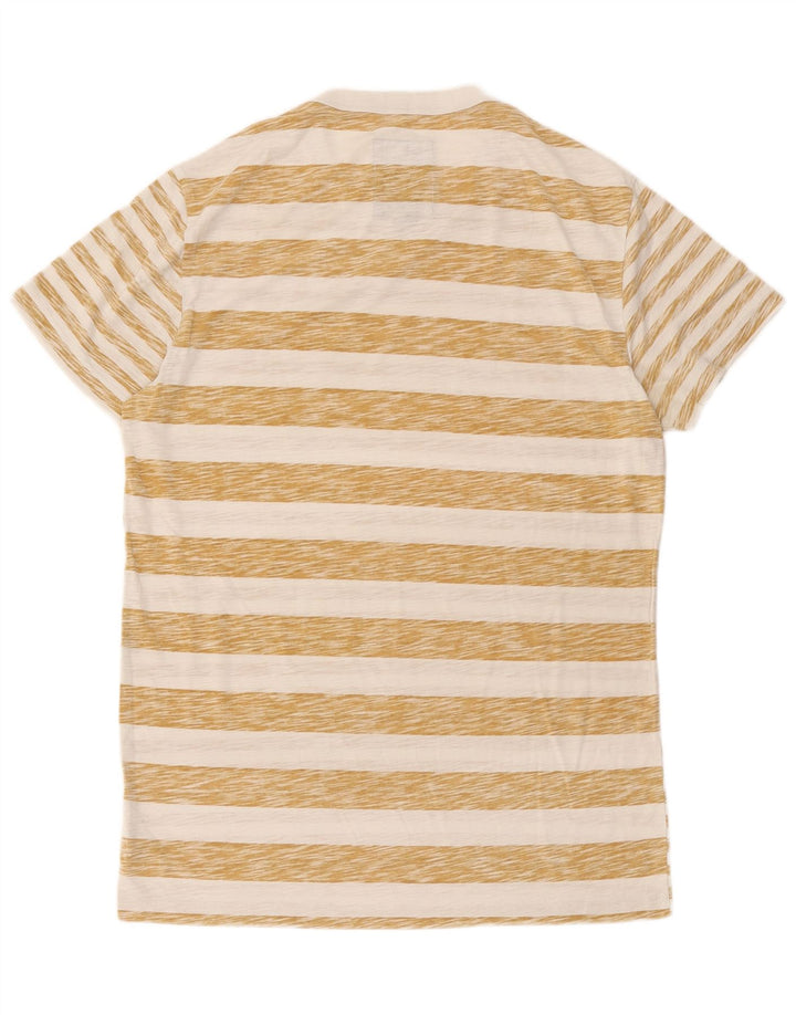 T-shirt da uomo G-Star Top grande in cotone a righe beige