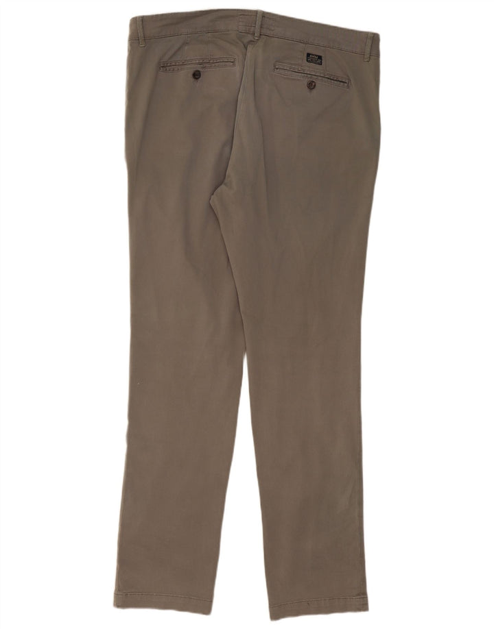 Pantaloni chino slim da uomo RIFLE W38 L33 cotone grigio