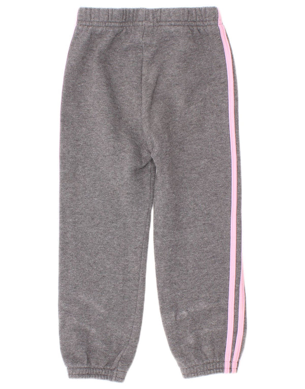Pantaloni della tuta da bambina Adidas Joggers 2-3 anni in cotone grigio
