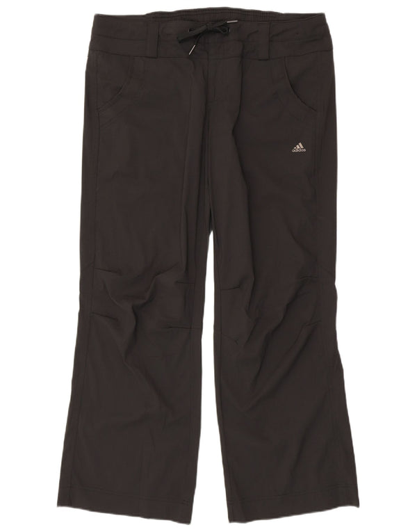 Pantaloni casual dritti Adidas da donna Climalite UK 18 XL W36 L29 Grigio