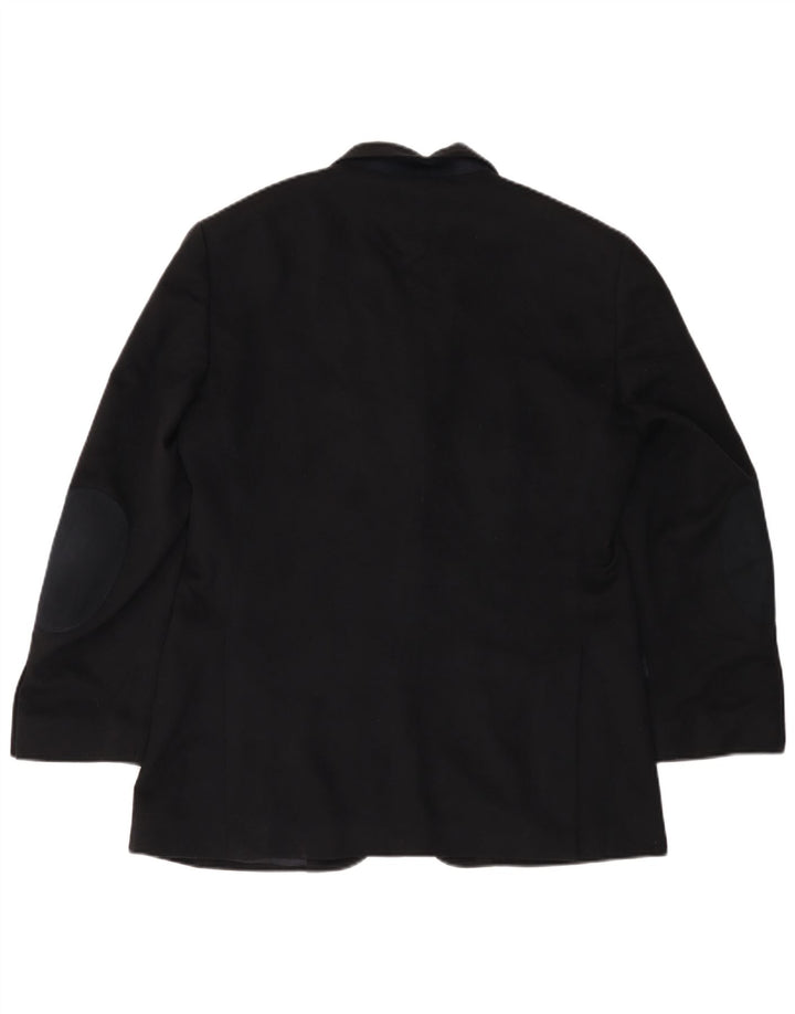 Giacca blazer da uomo a 3 bottoni Ader IT 48 medio nero in cashmere