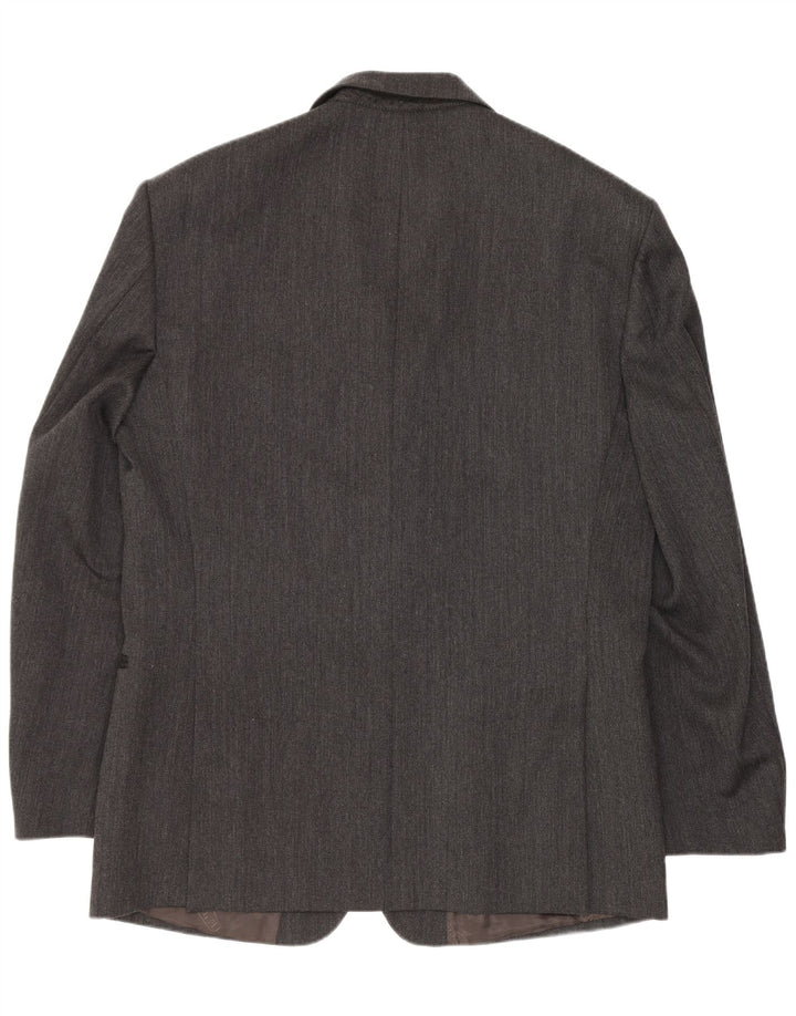 Giacca blazer da uomo a 3 bottoni Cacharel UK 40 grande grigia classica