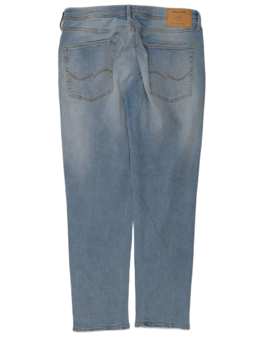 Jack & Jones Uomo GLENN Slim Jeans W36 L32 Cotone Blu