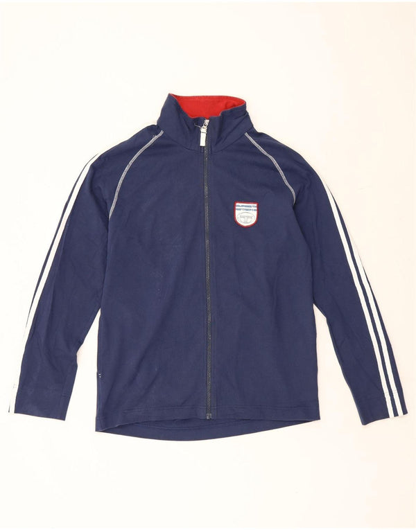 Giacca da ginnastica da uomo con grafica Sergio Tacchini grande in cotone blu navy