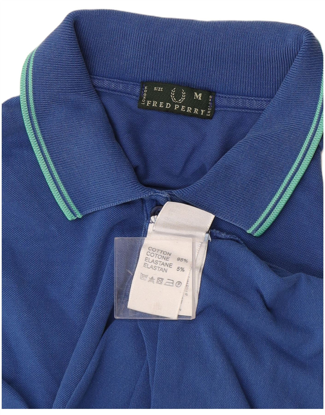 Polo da donna Fred Perry UK 12 in cotone blu medio