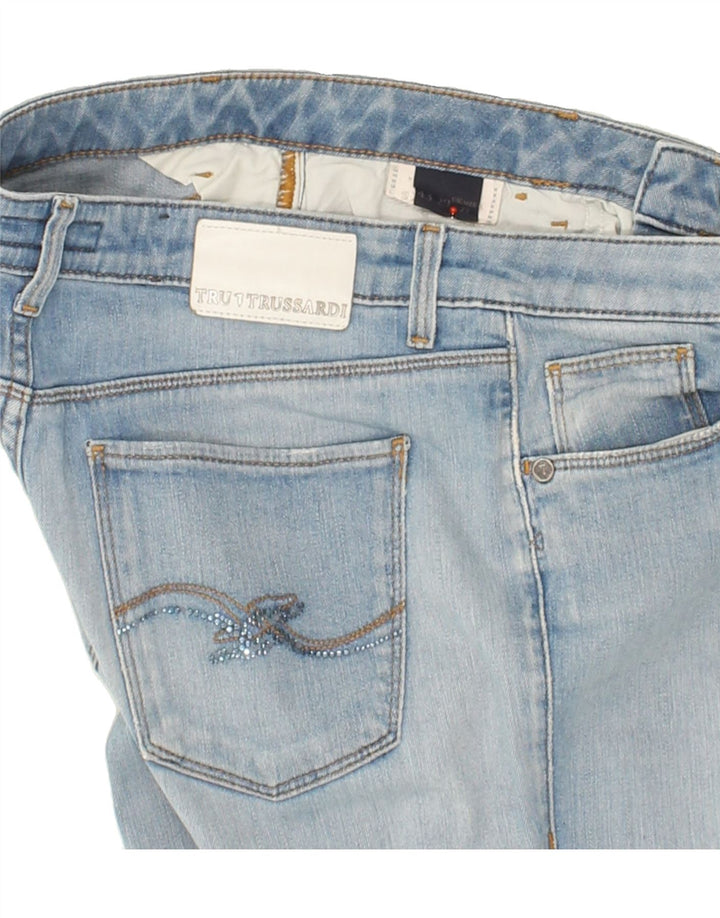 TRUSSARDI Womens Slim Jeans W27 L28 Blue Vintage Trussardi and Second-Hand Trussardi from Messina Hembry 