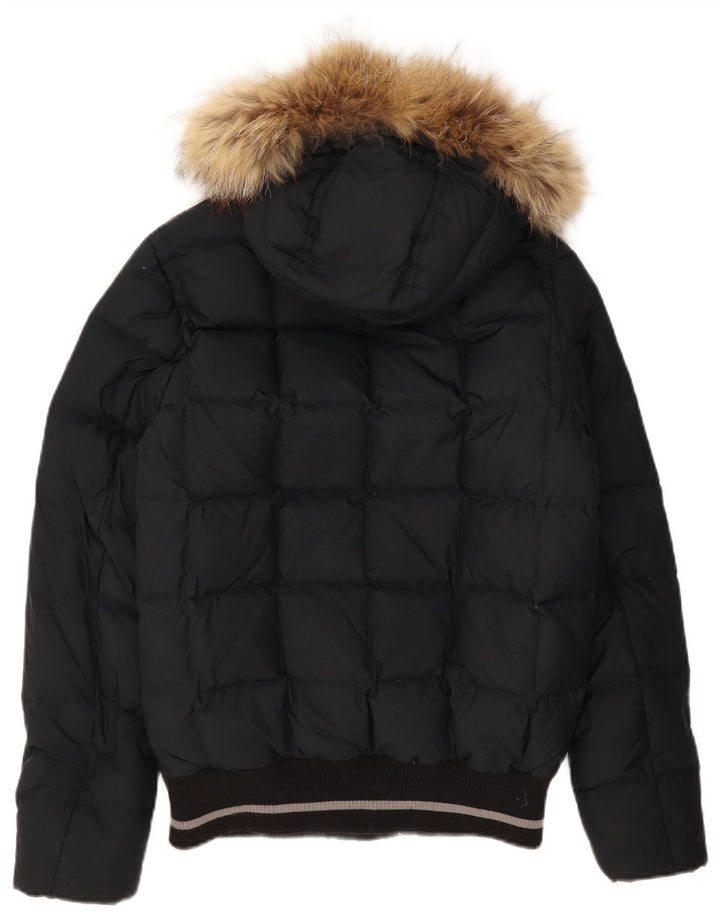 DOLOMITE Giacca imbottita con cappuccio da uomo UK 36 Small Poliestere nero