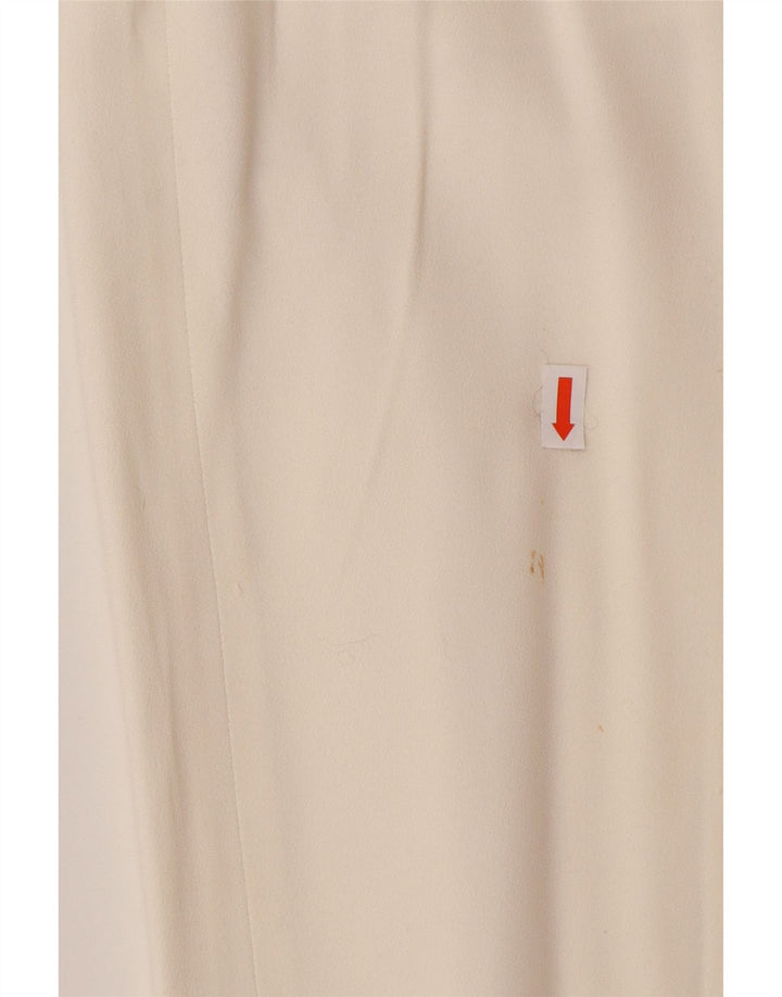 Pantaloni casual da donna GIVENCHY EU 38 medio W30 L30 bianco classico