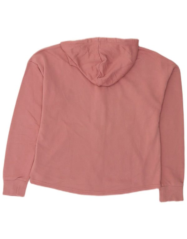 Felpa con cappuccio e zip da donna Puma UK 18 XL Cotone rosa