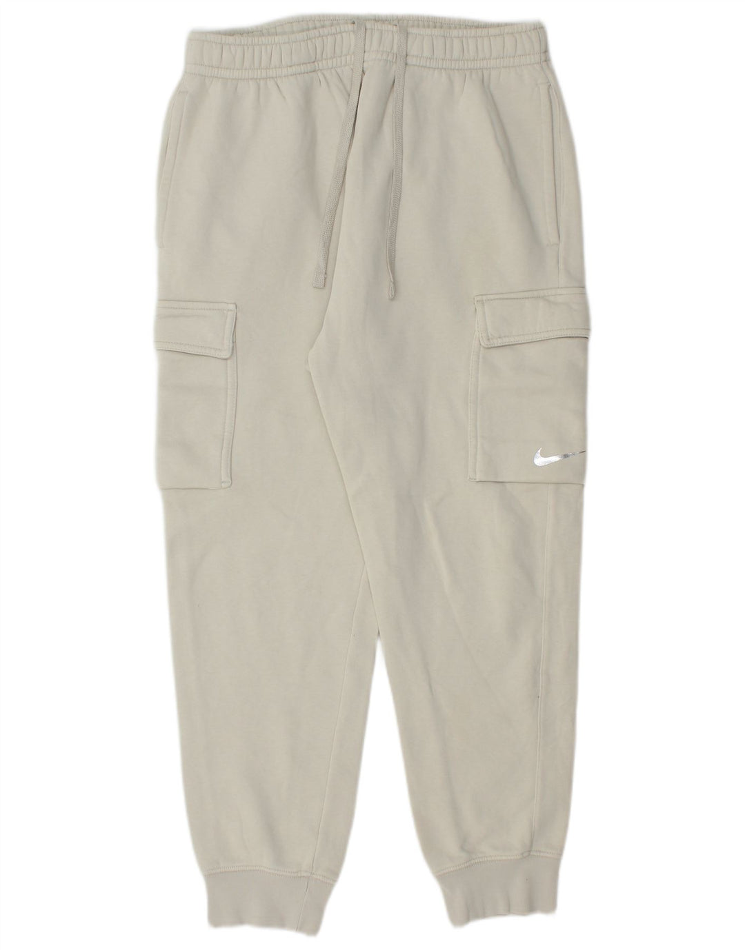 Pantaloni da tuta da uomo Nike Standard Fit Joggers cotone bianco medio