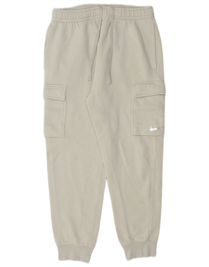 Pantaloni da tuta da uomo Nike Standard Fit Joggers cotone bianco medio