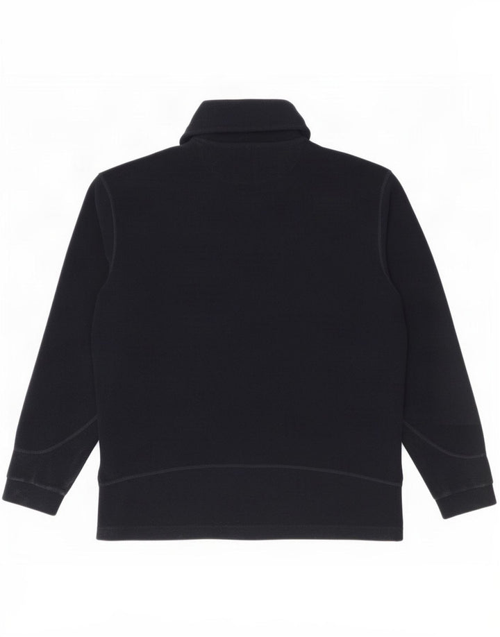 Champion Maglione da uomo in pile con zip e collo grande in poliestere blu navy