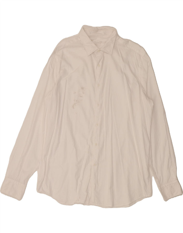 MASSIMO DUTTI Mens Shirt 2XL White Cotton Vintage Massimo Dutti and Second-Hand Massimo Dutti from Messina Hembry 