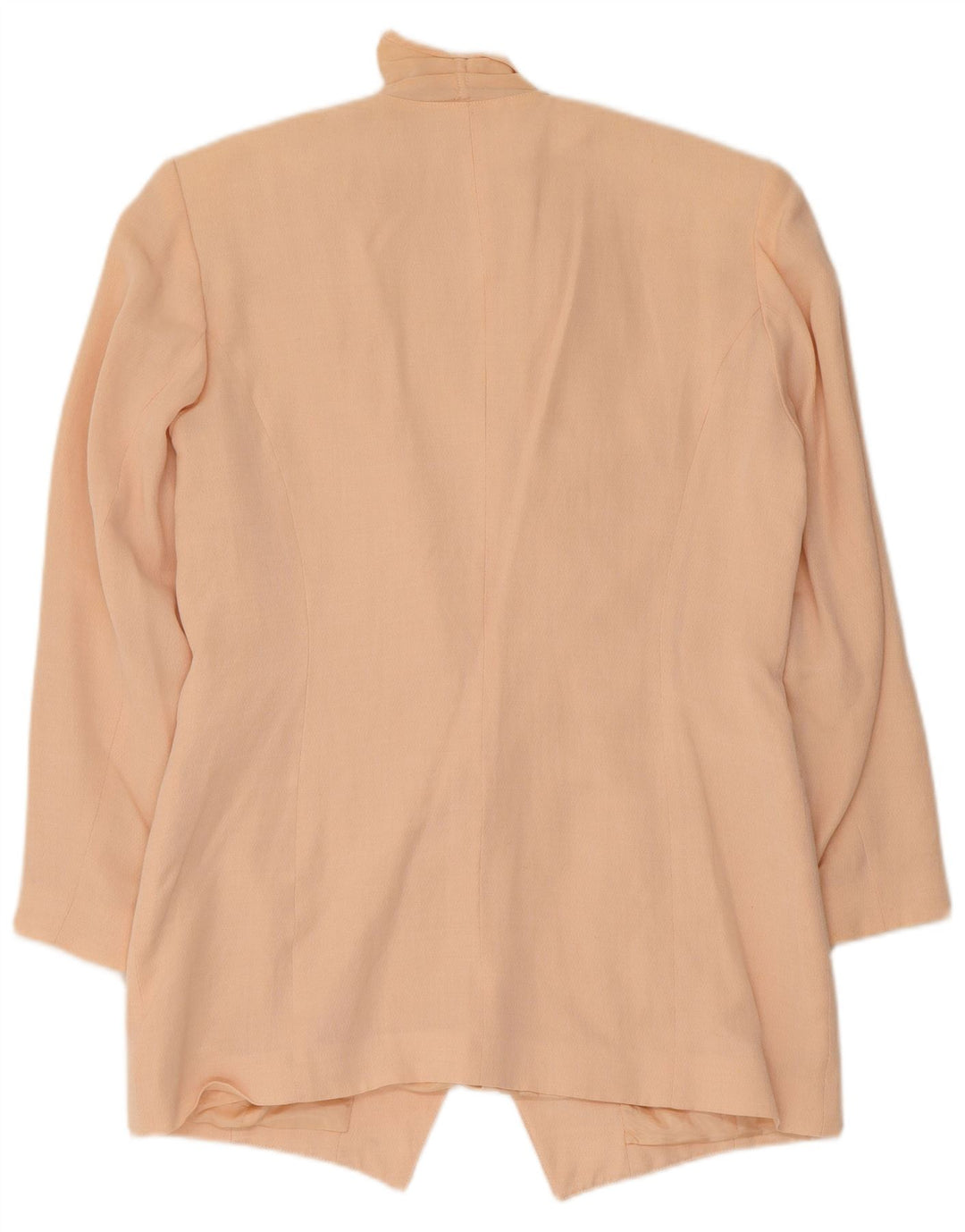 Giacca blazer doppiopetto vintage da donna UK 12 viscosa rosa medio