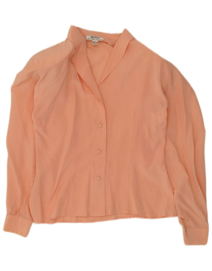 MOTIVI Camicia da donna Camicetta UK 12 Seta rosa medio
