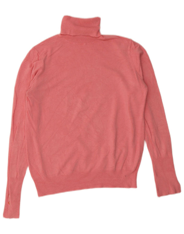 Zara Womens Roll Neck Jumper Sweater UK 10 Small Pink
