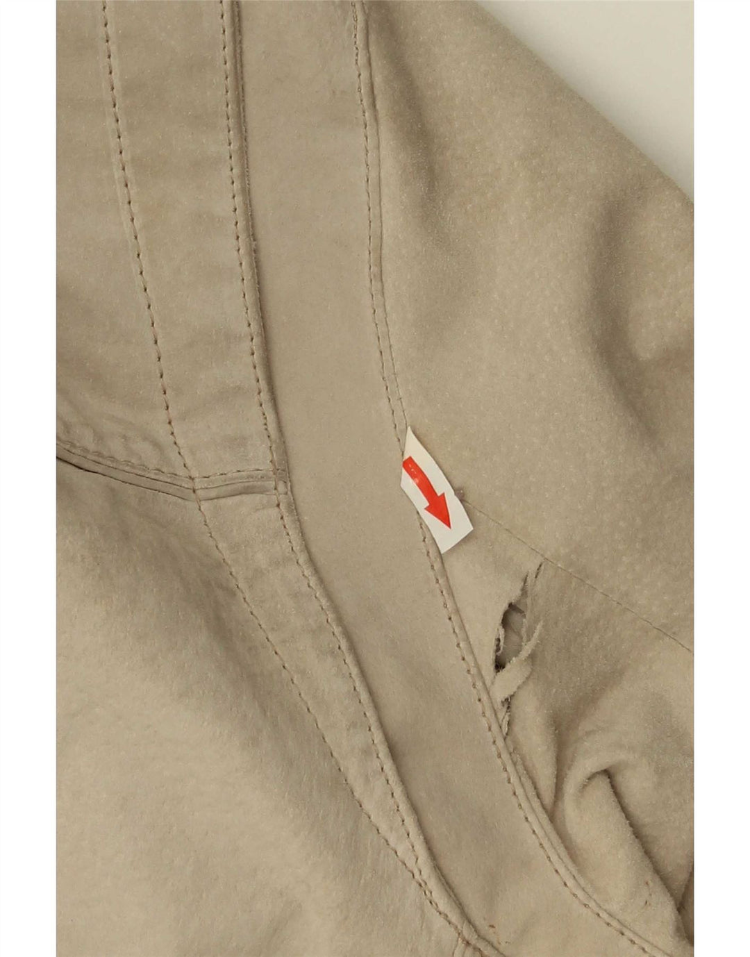 Giubbotto bomber in pelle scamosciata da uomo Heine UK 44 2XL Pelle beige