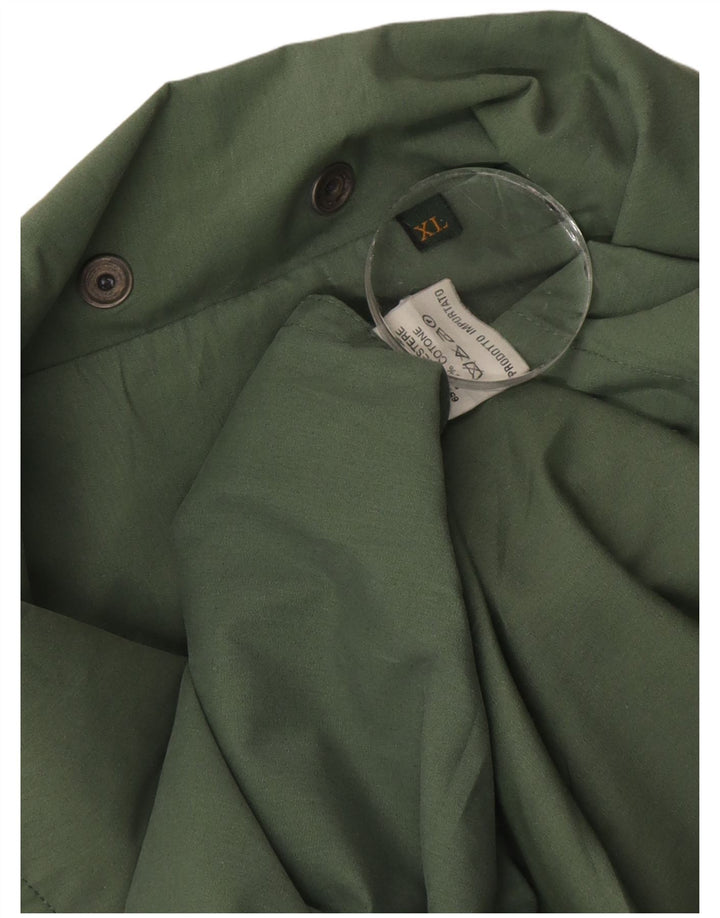 Giacca utilitaria vintage da uomo UK 42 XL poliestere verde