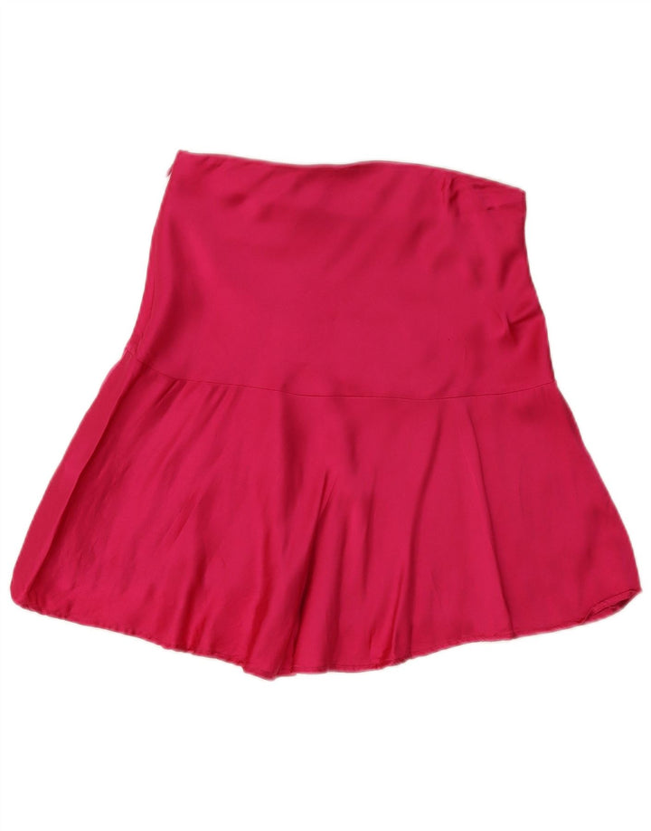 Minigonna Zara da donna piccola W26 in viscosa rosa