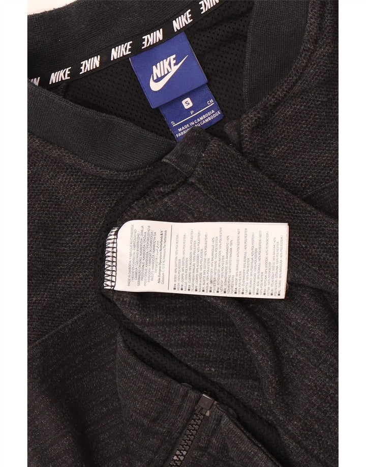 Giacca da ginnastica da uomo Nike piccola in cotone a righe grigie