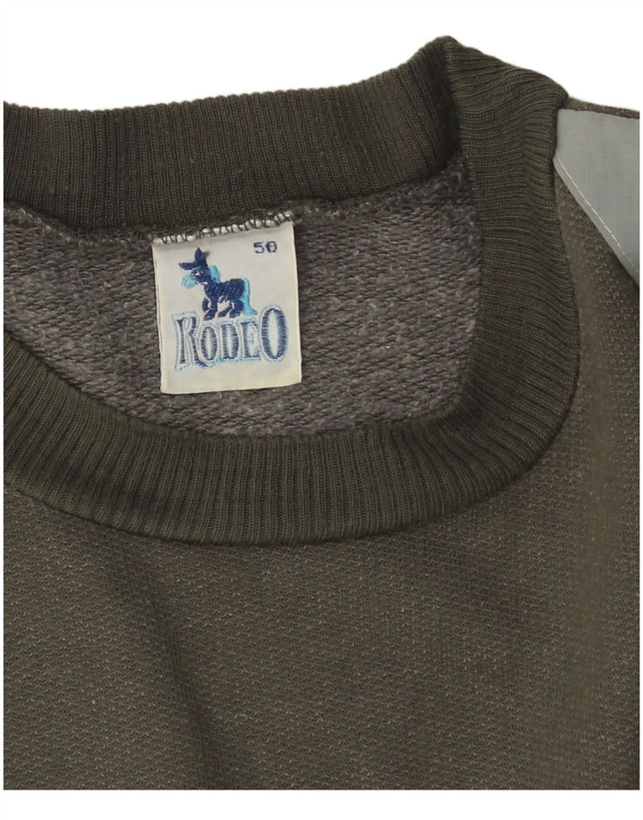 Felpa da uomo Rodeo IT 50 Medium Khaki Colourblock poliacrilico