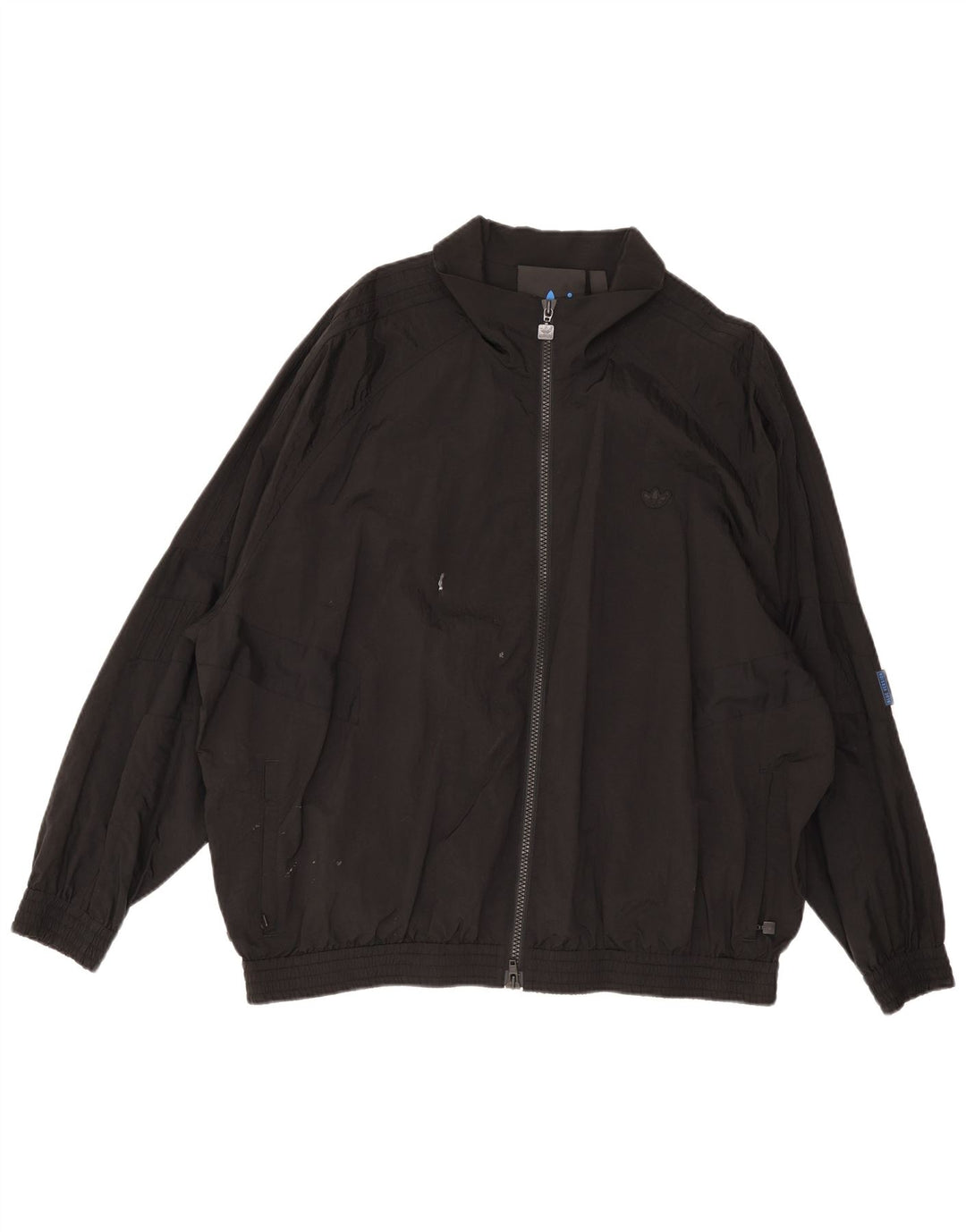Giacca bomber da uomo vestibilità ampia Adidas UK 42 XL nera in poliammide
