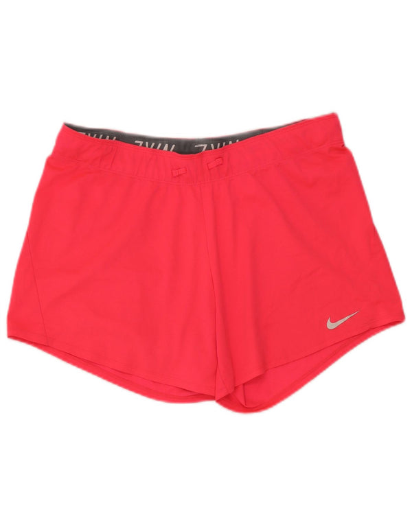 Pantaloncini sportivi Nike da donna Dri Fit UK 14 poliestere rosa medio