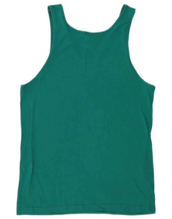 Canotta grafica da uomo Adidas UK 40/42 Cotone verde medio