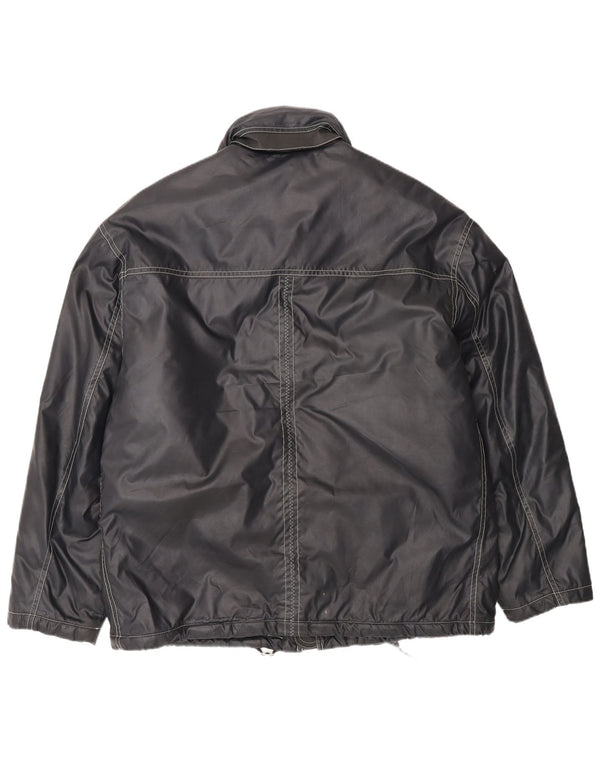 Giacca utilitaria con cappuccio da uomo Wampum UK 42 XL nylon nero