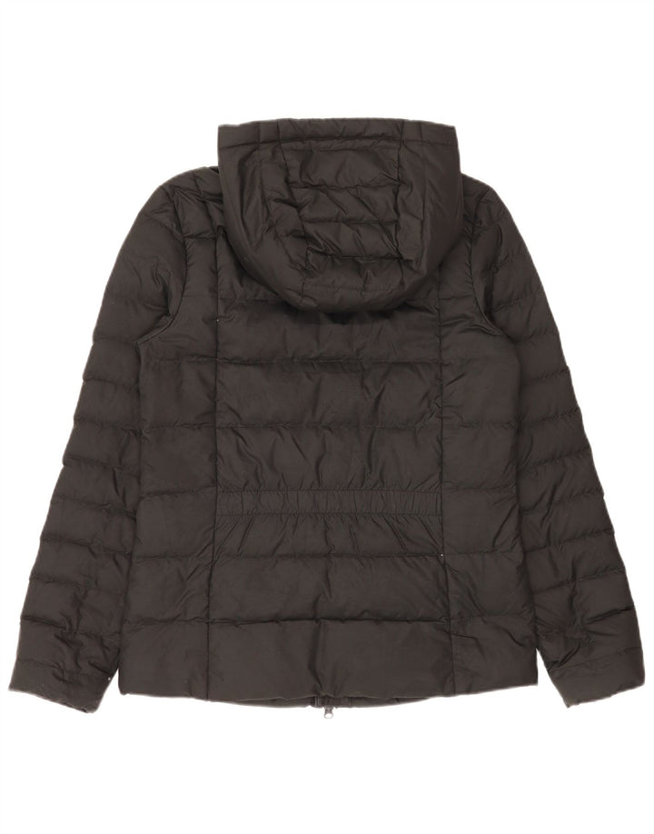 Giacca imbottita con cappuccio Nike da donna UK 10 piccola nera in poliestere