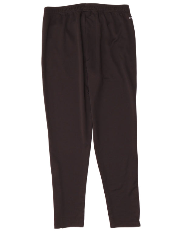 Pantaloni da tuta da uomo Adidas Large neri in poliestere