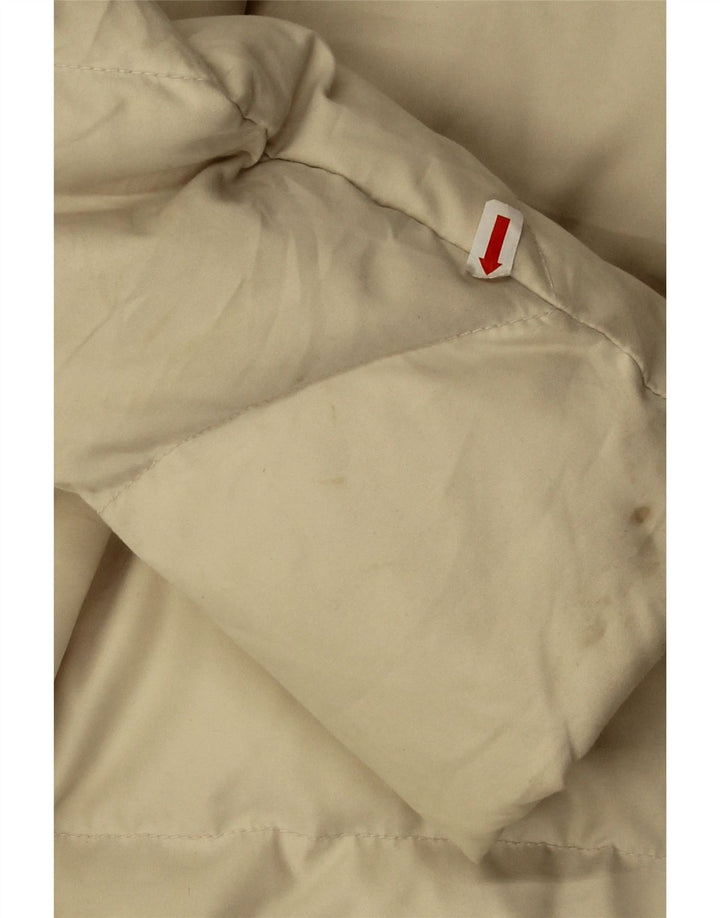 Diadora Girls Oversized Padded Jacket 9-10 Years Large Beige Polyester