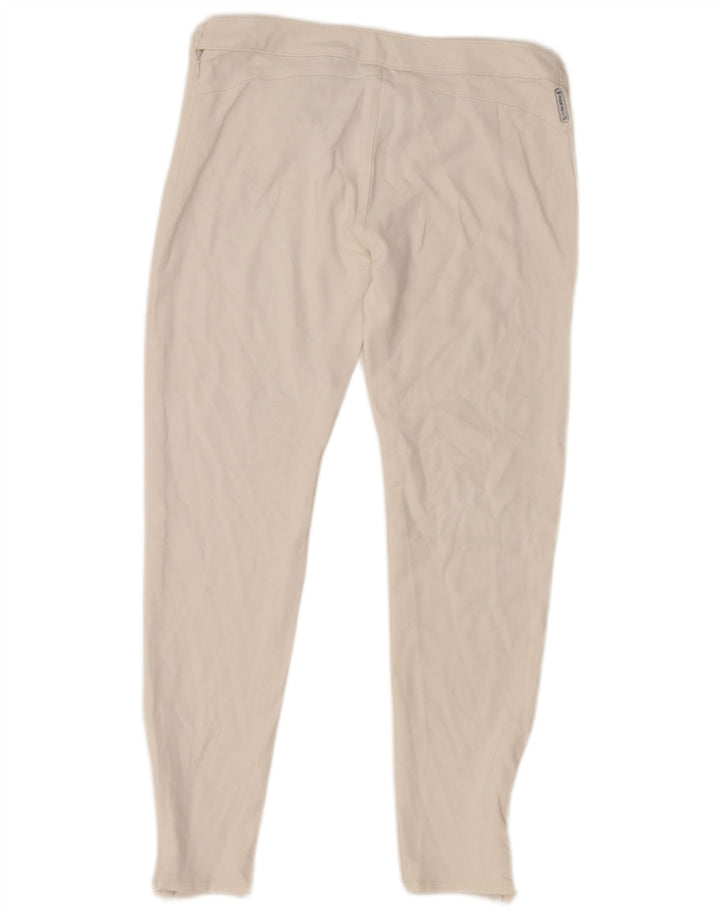 Pantaloni casual slim da donna Armani medi W30 L26 viscosa bianca