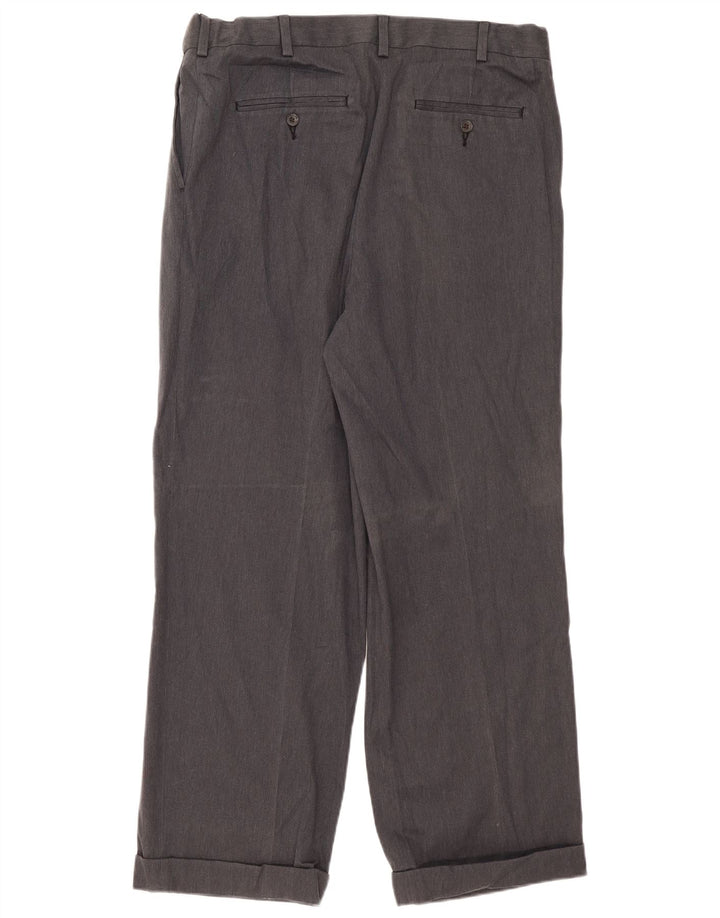 Pantaloni chino con pegging da uomo Eddie Bauer W36 L31 classici grigi
