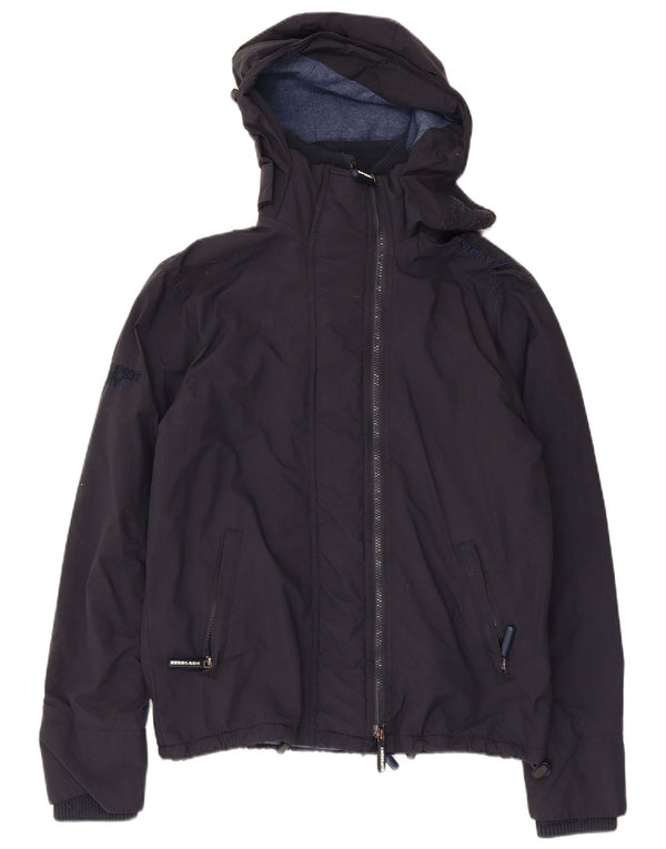Giacca a vento con cappuccio da uomo Superdry Windcheater UK 36 Small Blu Navy