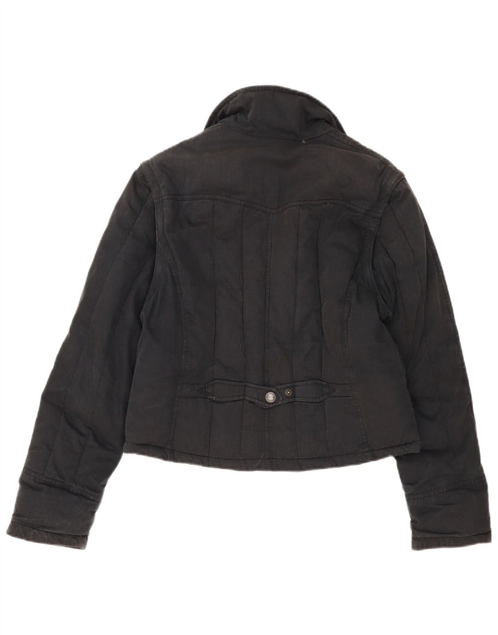 Giacca utility corta da donna Levi's UK 16 grande nera