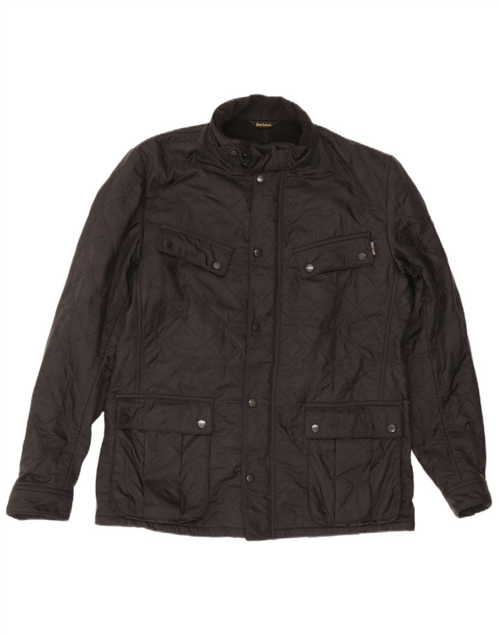 Giacca trapuntata da uomo Barbour UK 42 XL nera in poliammide