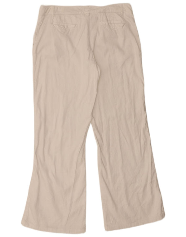 Pantaloni chino bootcut da donna Marlboro Classics EU 44 XL W34 L31 lino bianco