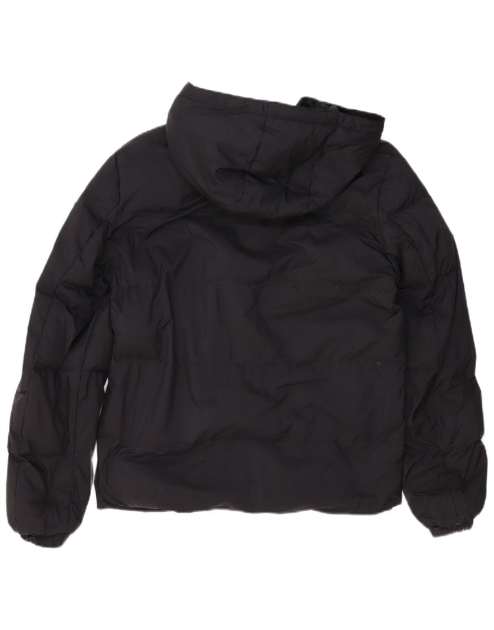 CALVIN KLEIN JEANS Giacca imbottita con cappuccio da uomo UK 34 XS Poliestere nero