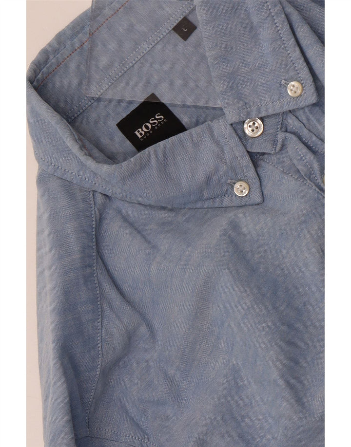 Camicia da uomo HUGO BOSS grande blu