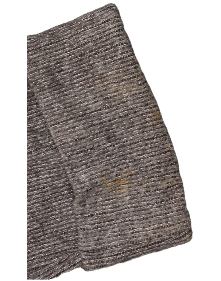 Maglione corto a collo alto da donna Zara UK 14 Grigio medio screziato