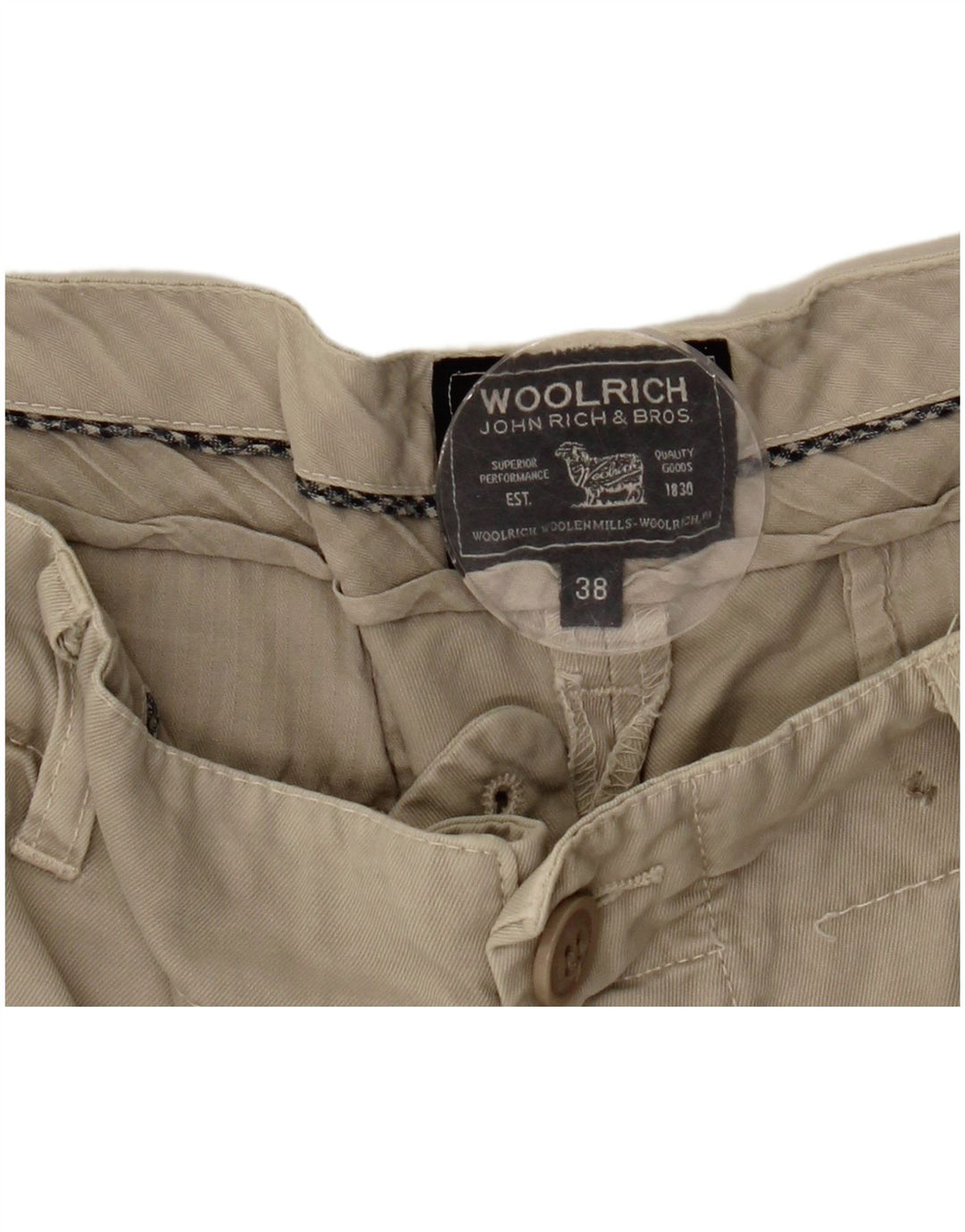 Pantaloncini chino da uomo WOOLRICH W38 XL Beige