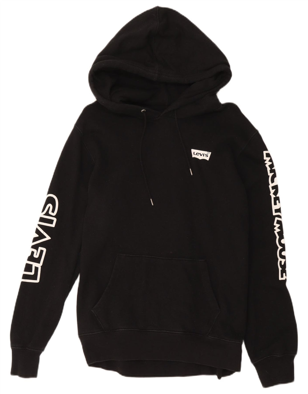 Levi's Uomo Felpa con cappuccio grafica Topolino Maglione grande in cotone nero