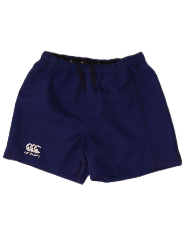 Pantaloncini sportivi da ragazzo Canterbury 13-14 anni in poliestere blu navy