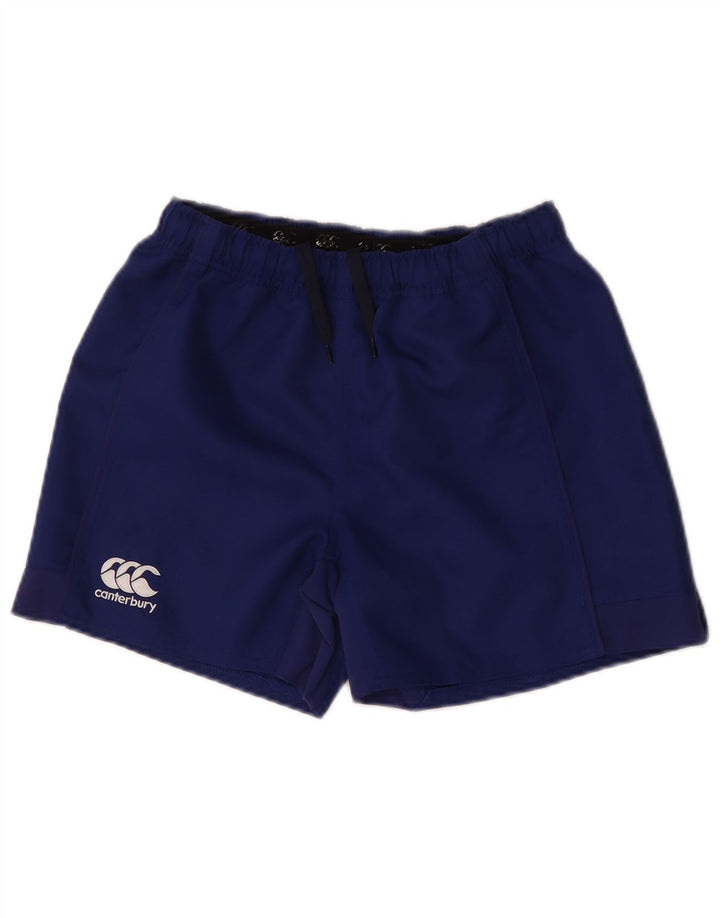 Pantaloncini sportivi da ragazzo Canterbury 13-14 anni in poliestere blu navy